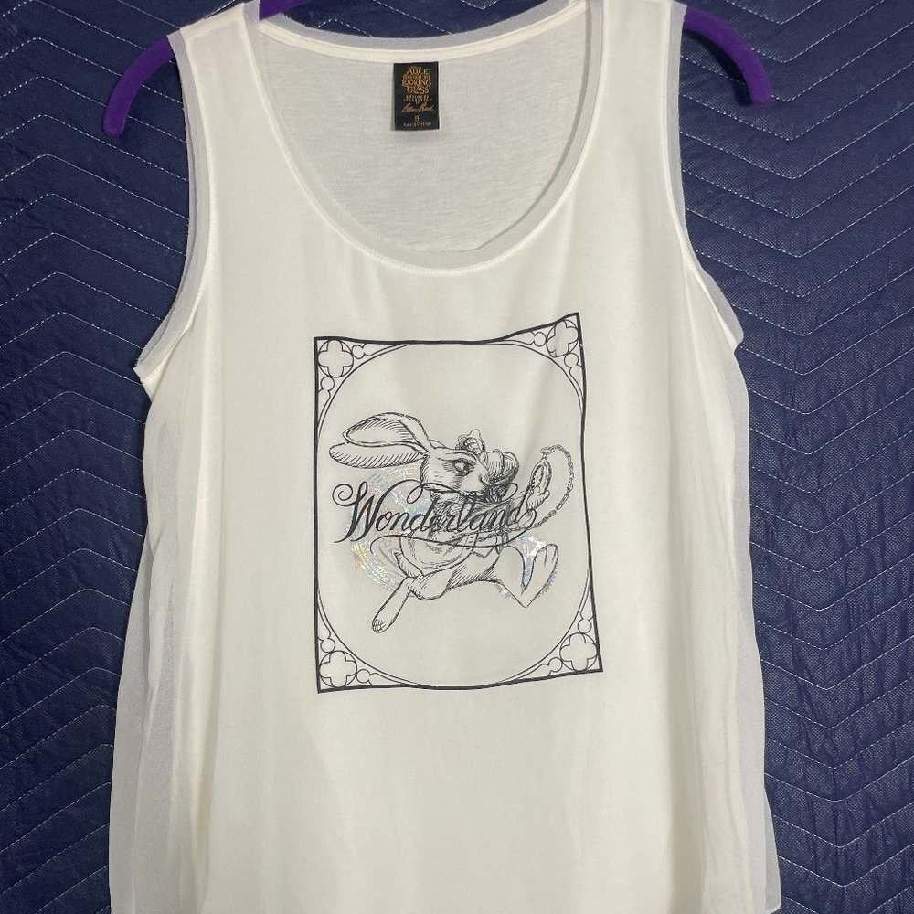 Women's Alice Through The Looking Glass Graphic Casual Flowy Tank